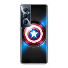 Чохол с Щітом Капітана Америки на Realme C65 – Яскраий Щит Капітана