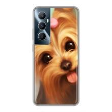 Чехол (ТПУ) Милые собачки для Realme C65 – Йоршенский терьер