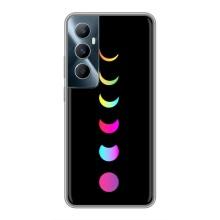 Чехол (ТПУ) с планетами на Realme C65 – Полнолуние