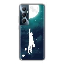 Чехол (ТПУ) с планетами на Realme C65 – To The moon