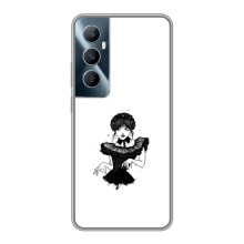 Чехлы Венсдей на Realme C65 Уэнсдей (AlphaPrint) (танец Уэнздей)
