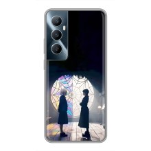 Чехлы Венсдей на Realme C65 Уэнсдей (AlphaPrint) (Уэнздей и Инид)