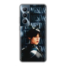 Чехлы Венсдей на Realme C65 Уэнсдей (AlphaPrint) (Уэнздей кошка)