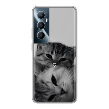 Чехол с рисунком кот на Realme C65 (Пара котов)