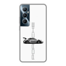 Чохол з авто Порше для Realme C65 – білий порше
