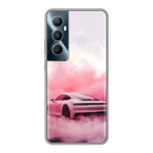 Чохол з авто Порше для Realme C65 – Рожевий Порше