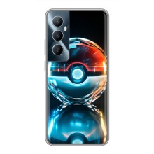 Чехол с Пикачу на Realme C65 (Мяч Пикачу)