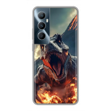 Чехол с картинкой «Хищники» для Realme C65 – Динозавр