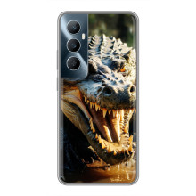 Чехол с картинкой «Хищники» для Realme C65 – Крокодил