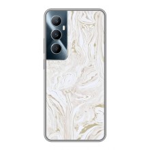 Мраморний чехол на Realme C65 (VPrint) (Білий мрамор)