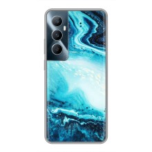 Мраморний чехол на Realme C65 (VPrint) (Блакитний мрамор)