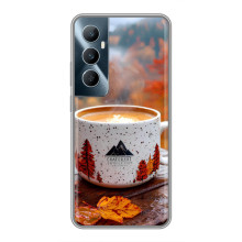 Чехол с уникальным дизайном «Осень с кофе» для Realme C65 – Кофе на природе
