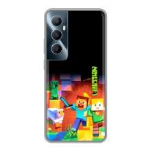 Чехлы для Realme C65 (Персонажи Майн Крафт) – Герой Майнкрафт