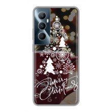 Рождественские Чехлы для Realme C65 (VPrint) (Елочка узорная)