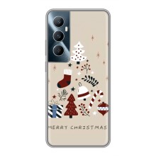 Рождественские Чехлы для Realme C65 (VPrint) (Merry Christmas)