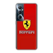Силиконовый бампер с картинкой машины на Realme C65 – Ferrari Logo