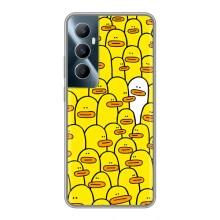 Силиконовый бампер с картинкой животных для Realme C65 (Особенный)