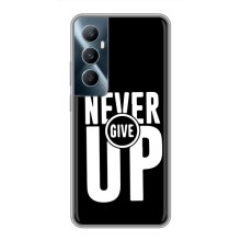 Силиконовый Чехол на Realme C65 с картинкой Nike (Never Give UP)