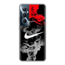 Силиконовый Чехол на Realme C65 с картинкой Nike (Nike дым)