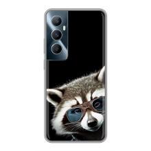 Силиконовый Чехол с Енотами на Realme C65 – Стильный Енот