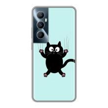 Силіконовий чохол з котиком для Realme C65 (Падаючий кіт)