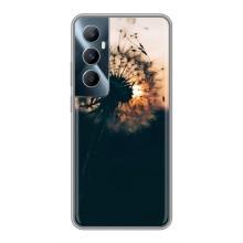 Силиконовый Чехол с одуванчиками на Realme C65 – Красивый одуванчик