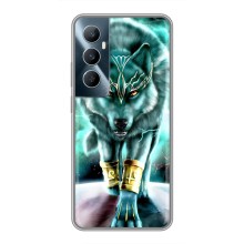 Защитные чехлы для Реалми С65 (AlphaPrint) (ХИТ продаж) ВОЛК (Яркий волк)