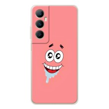 Чехлы с Патриком на Realme C66 (Мордочка Патрика)
