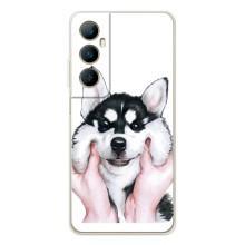 Чехлы с собаками для Realme C66 (VPrint) (Довольный Хаски)