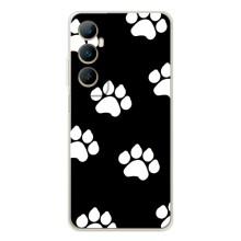 Чехлы с собаками для Realme C66 (VPrint) (Следы собаки)