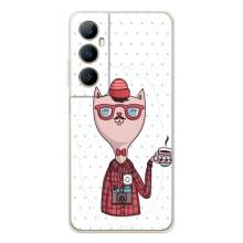 Чехол на тематику: Коты для Realme C66 (Кот аристократ)