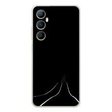 Чехол с картинками на черном фоне для Realme C66 – Дорога