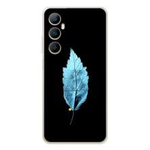 Чехол с картинками на черном фоне для Realme C66 – Листочек