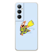 Чехол с картинкой Патрик на Realme C66 (Патрик с подушкой)