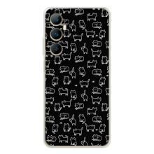 Чохол з принтом для Realme C66 (AlphaPrint) Модні коти (Маленькі котики)