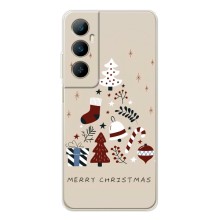 Чехол Санта Клаус для Realme C66 (Merry Christmas)