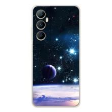 Чехол (ТПУ) с планетами на Realme C66 – Космический вид