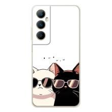 Чохол з малюнком кіт на Realme C66 (Коти в окулярах)