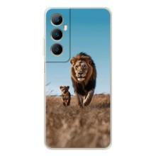 Чехол Король лев на Реалми С66 (Мусафа и Симба)