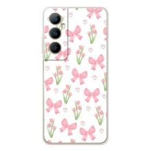 Чохол з бантиками на Реалмі С66 (Банти і квіти)