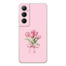 Чехол с розовым рисунком для Realme C66
