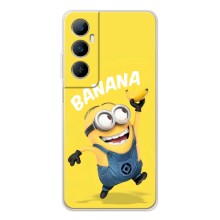 Мультяшный принт на Чехол для Реалми С66 (Banana)