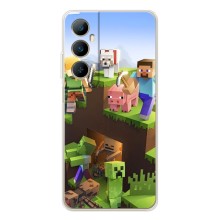 Чехлы для Realme C66 (Персонажи Майн Крафт) – Майн-крафт