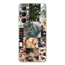 Рождественские, Праздничные Чехлы для Реалми С66 (Рождественский коллаж)