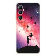 Силиконовые Чехлы Любимому человеку для Realme C66 – Шарики в небе