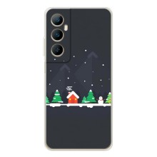 Силиконовый бампер на рождество для Realme C66 – Город зимний