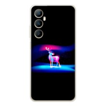 Силиконовый бампер с картинкой животных для Realme C66 – Яркий олень