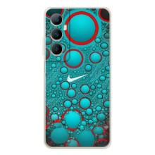 Силиконовый Чехол на Realme C66 с картинкой Nike – Найк зеленый