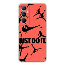 Силиконовый Чехол Nike Air Jordan на Реалми С66 – Just Do It