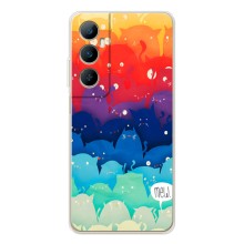 Силиконовый чехол с котиком для Realme C66 (Mew)